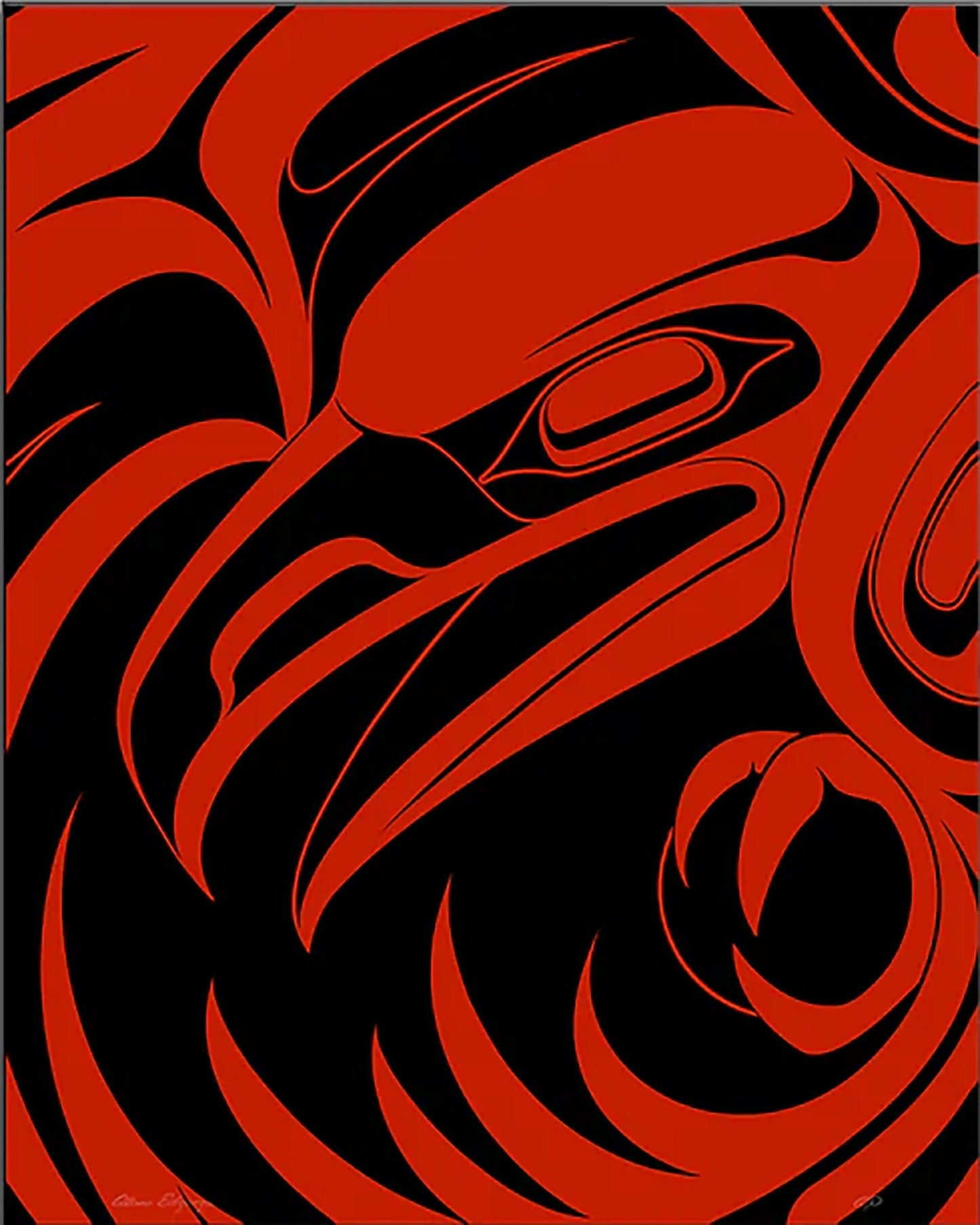 Alano Edzerza limited edition Smoke Hole Canvas Wrap Art Works Gallery