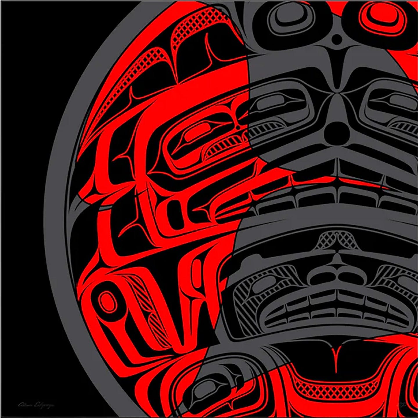 Alano Edzerza limited edition Tooth-Tah Paper Canvas Art Works Gallery