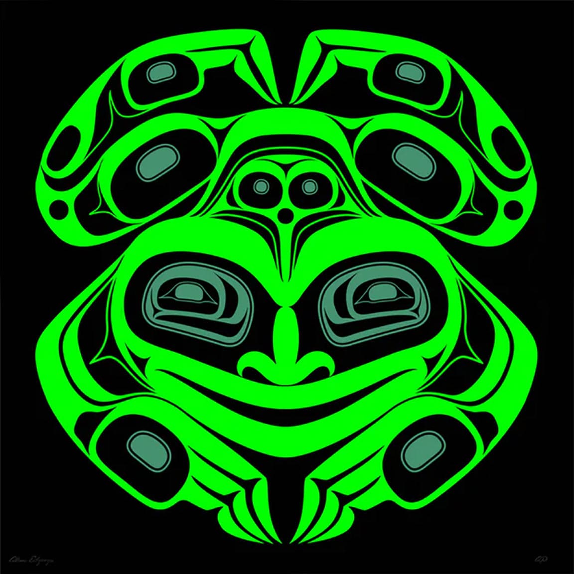 Alano Edzerza limited edition Wise Frog Art Works Gallery