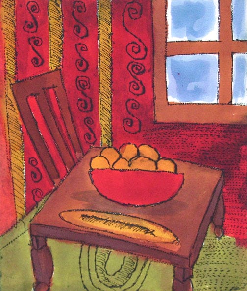 Allen Hayes The Kitchen, framed Art Works Gallery