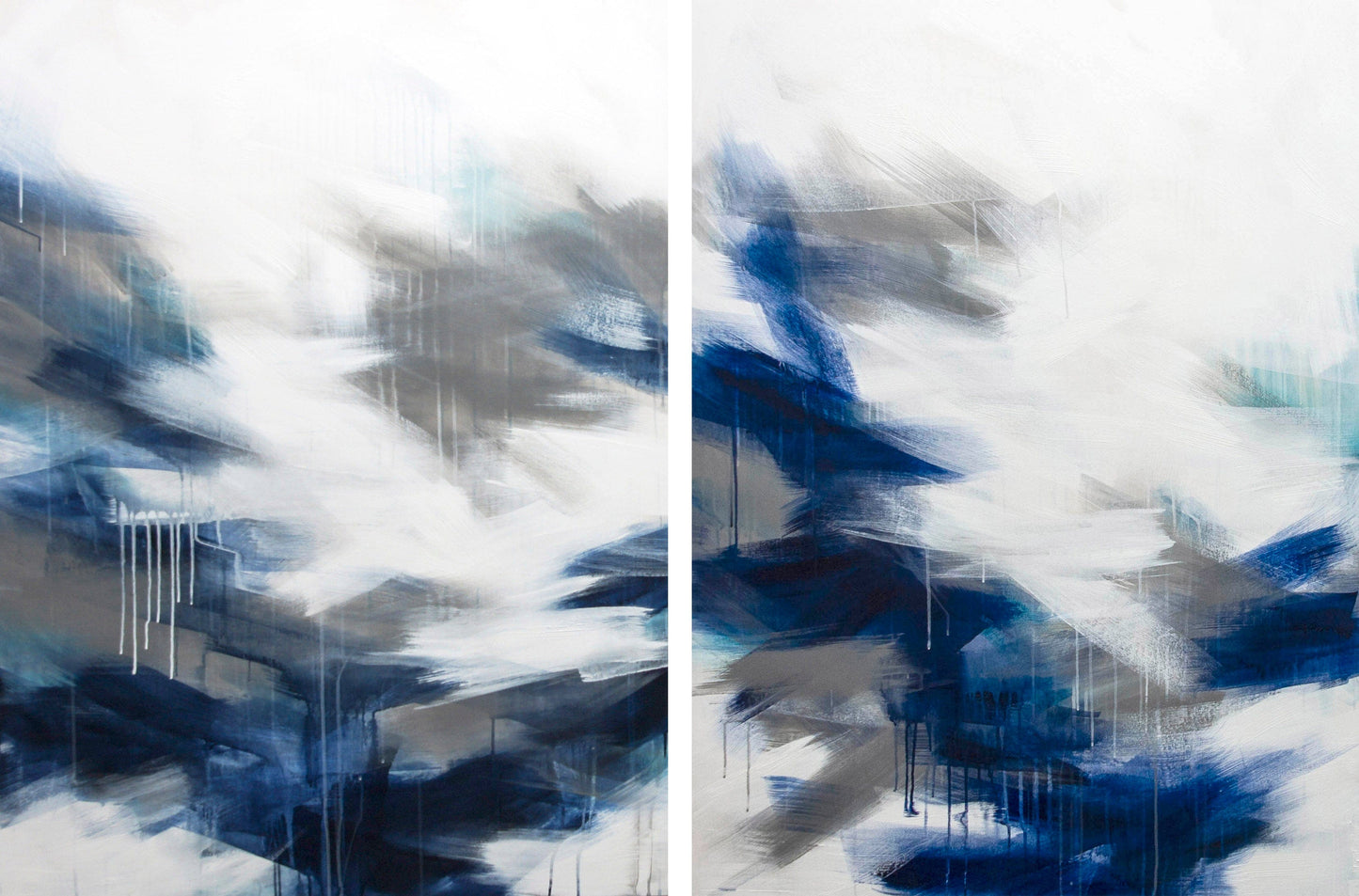 Ann Thinghuus painting Concept One and Two diptych Art Works Gallery