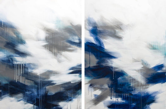 Ann Thinghuus painting Concept One and Two diptych Art Works Gallery
