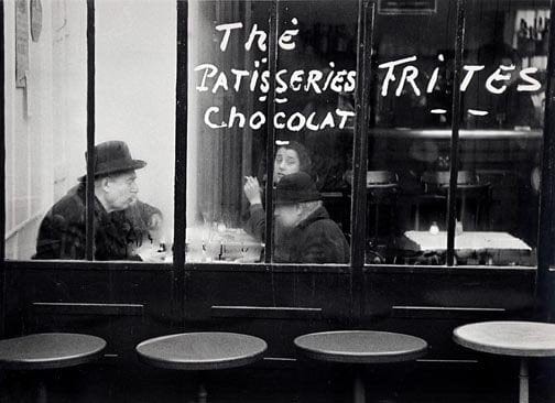 Brent Hannon photo Tables Outside Restaurant Paris 1955 Art Works Gallery