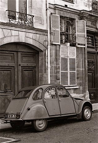 Clay Davidson photo Paris Voiture, framed Art Works Gallery