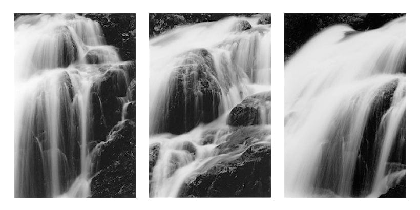 Clay Davidson photo Rushing Water Falls I, II, III, framed Art Works Gallery