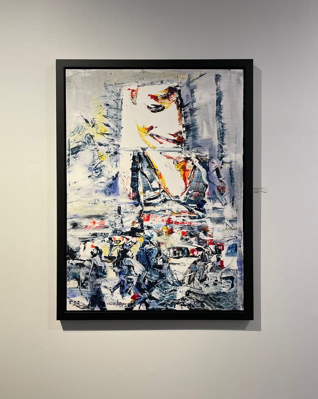 David Antonides painting Billboards NYC 1318P, framed Art Works Gallery