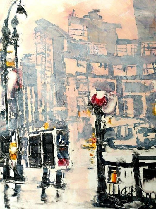 David Antonides painting To the Trains 1317P Art Works Gallery