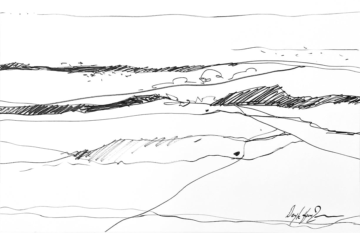 Deryk Houston drawing Landscape 1 Art Works Gallery
