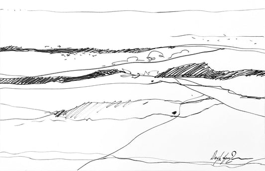 Deryk Houston drawing Landscape 1 Art Works Gallery
