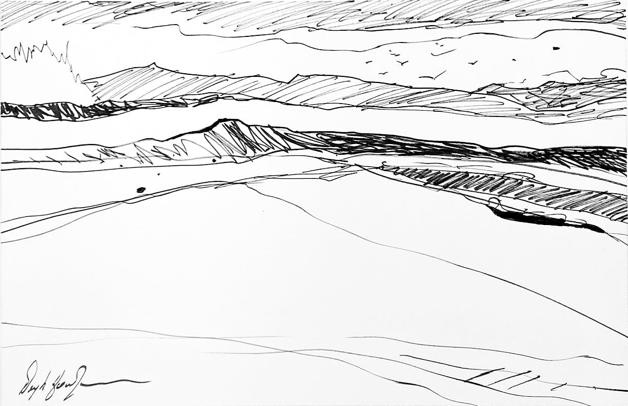Deryk Houston drawing Landscape 2 Art Works Gallery