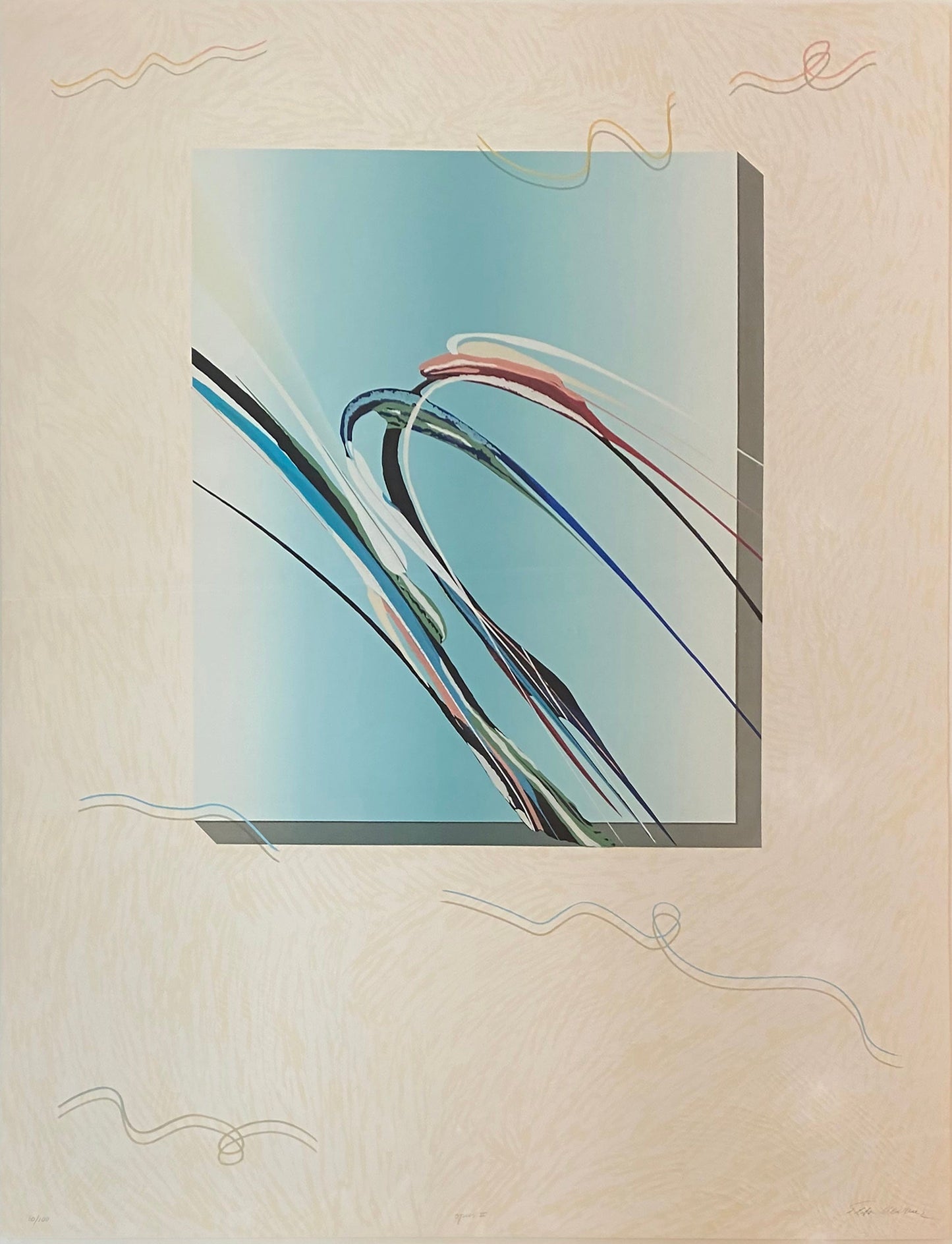 Elba Alvarez limited edition Opus II, framed Art Works Gallery