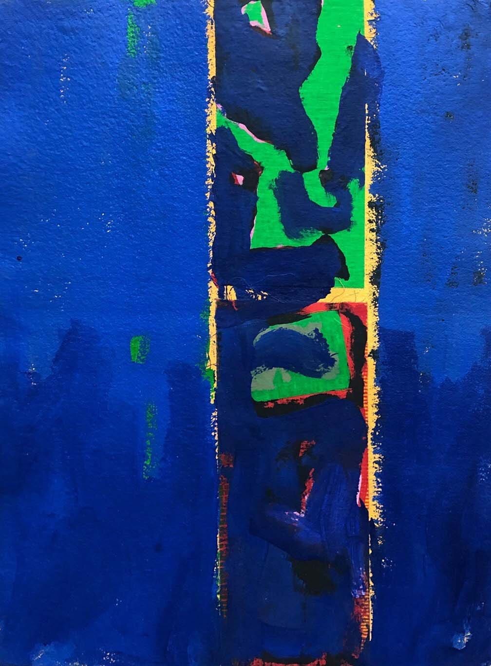 Eldon Underhill painting Blue Totem Art Works Gallery