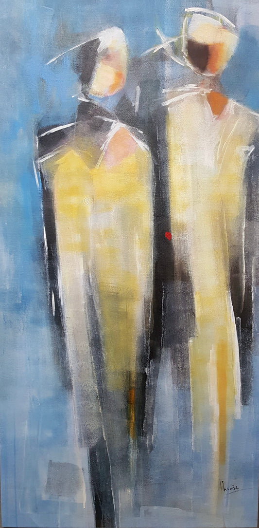 Georges Maman painting Portrait de ville - variation 355 Art Works Gallery