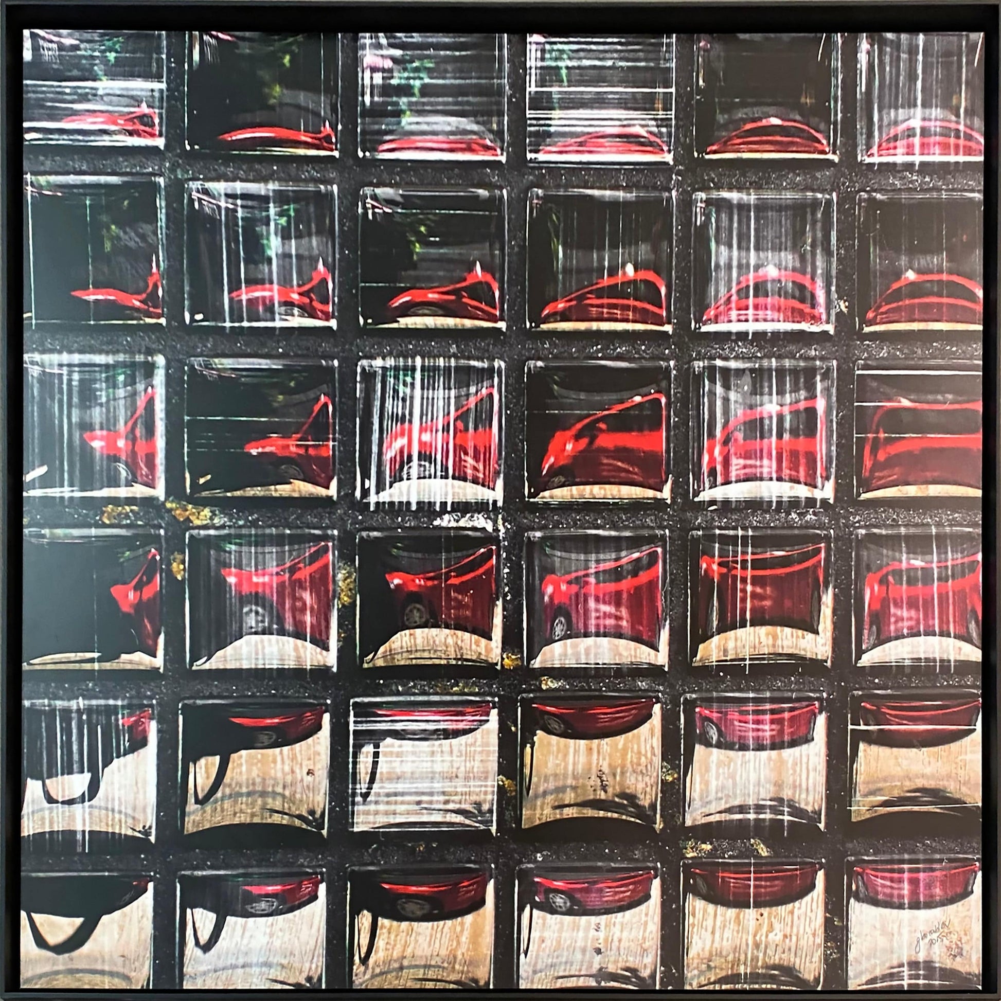 Georgy Korablev photo Red Car Progression, framed Art Works Gallery
