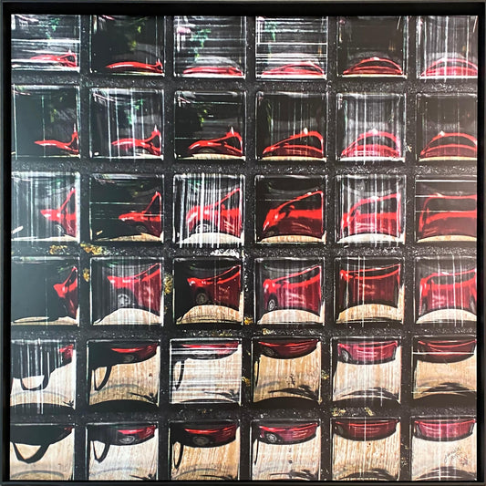 Georgy Korablev photo Red Car Progression, framed Art Works Gallery