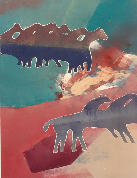 Jack Eggman Monoprint 2421-3 Art Works Gallery