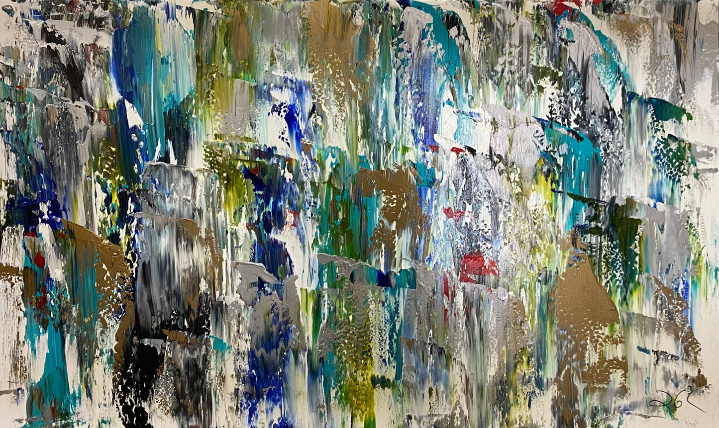 Jean-Gabriel Lambert painting Cascade #1 Art Works Gallery