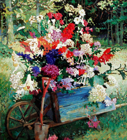 Jennifer Carlton limited edition Harmony In Red II Art Works Gallery