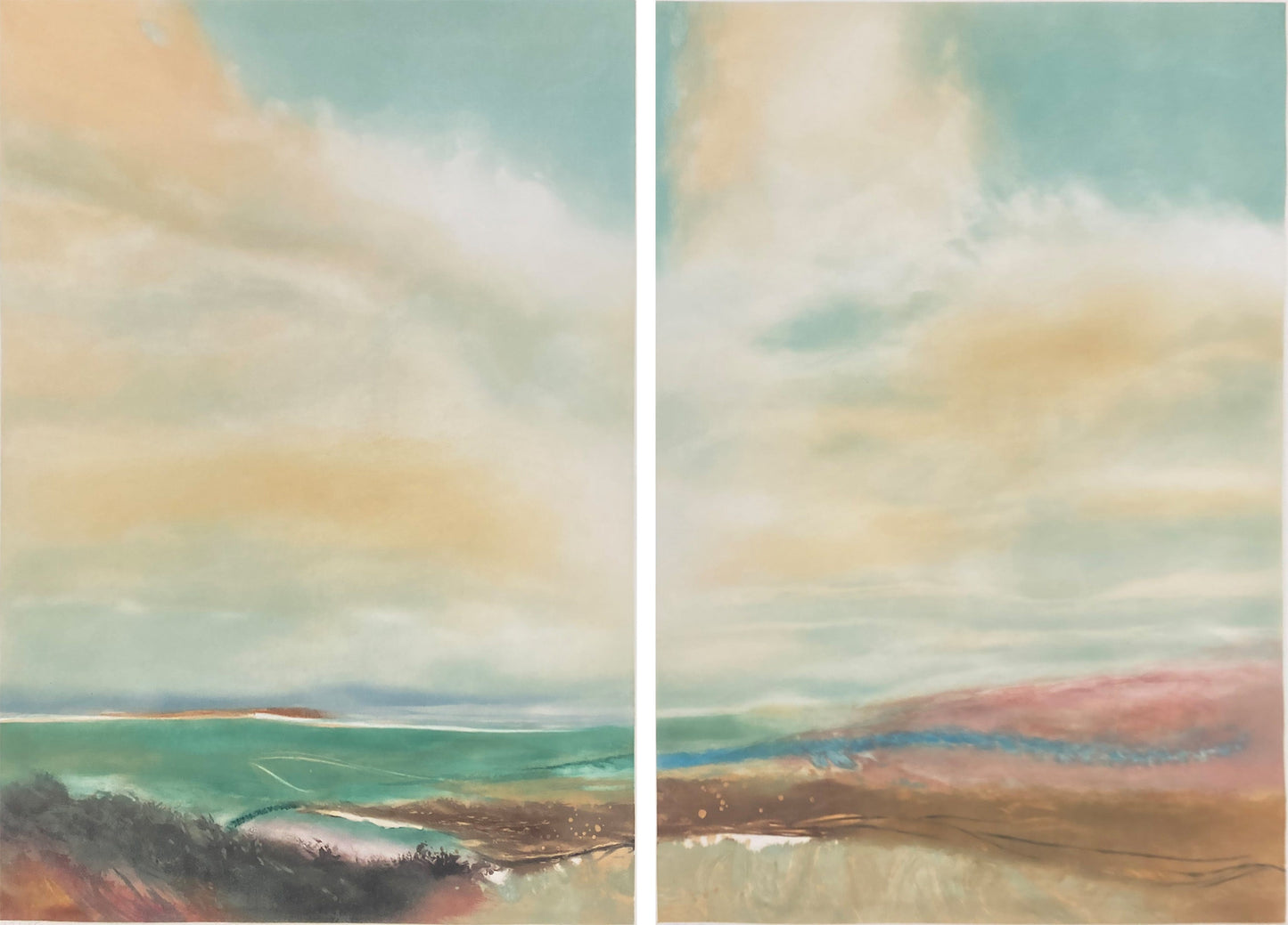 John Maxon limited edition Voyage diptych Art Works Gallery