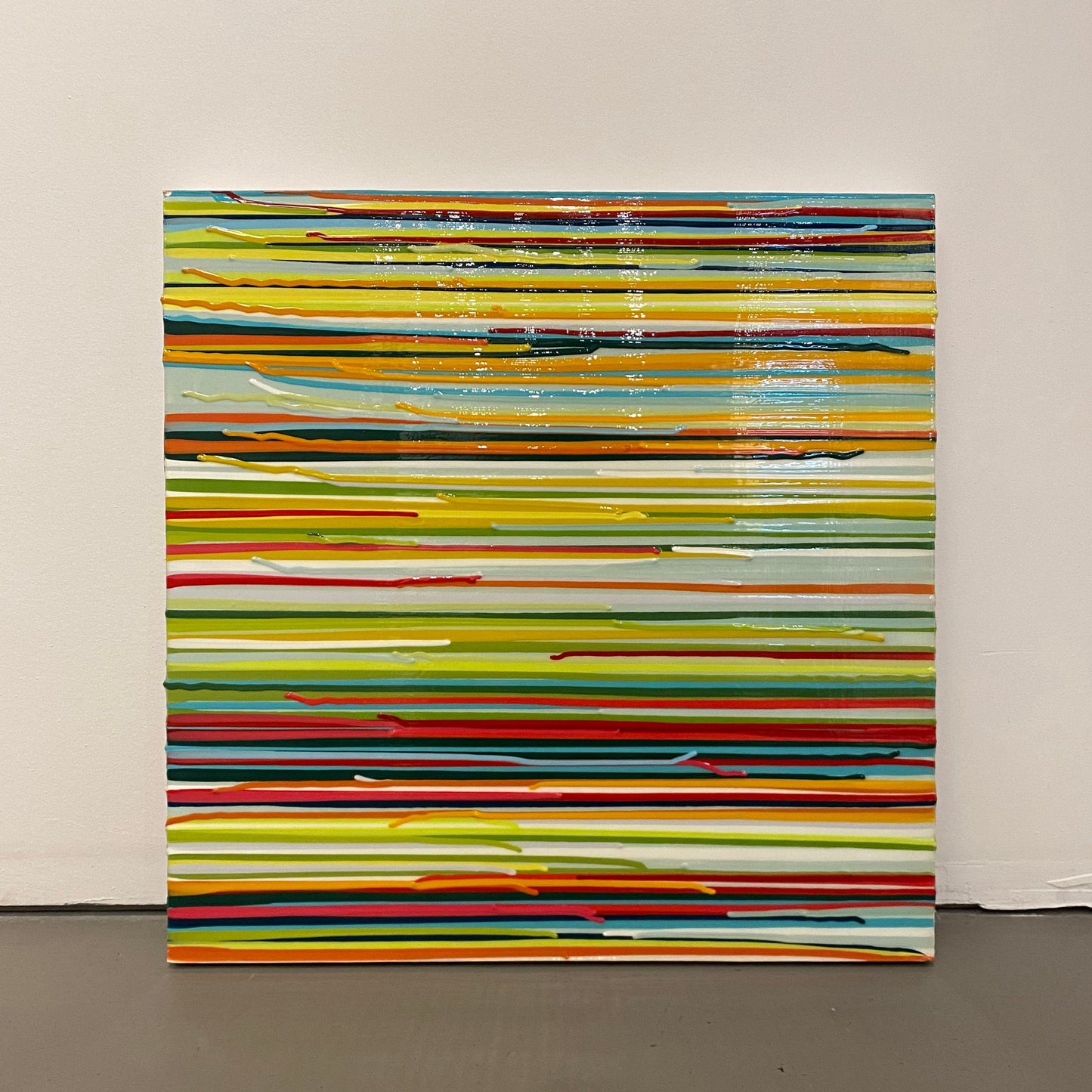 Kimberly Blackstock painting Saturday at Dawn II Art Works Gallery