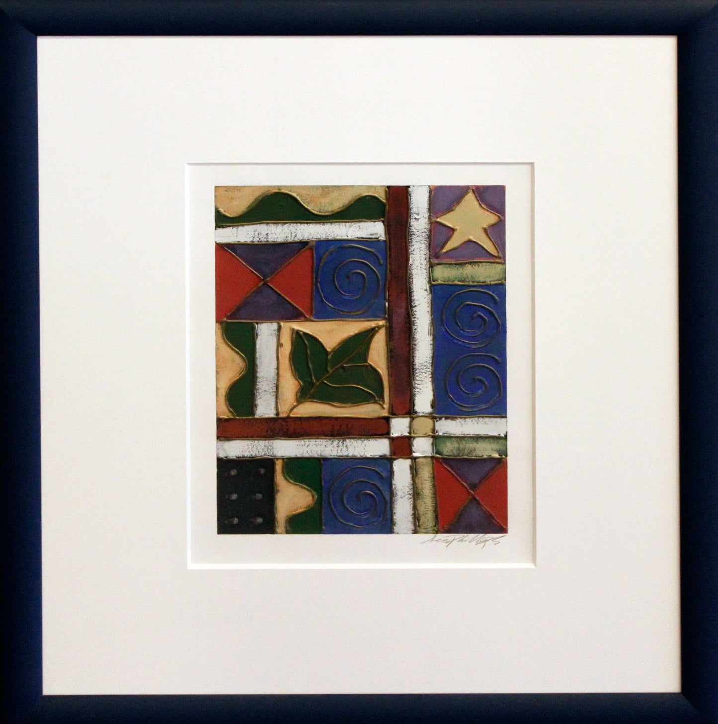 Lee Phillips Textural #D1106, framed Art Works Gallery