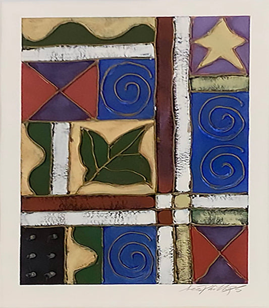 Lee Phillips Textural #D1106, framed Art Works Gallery