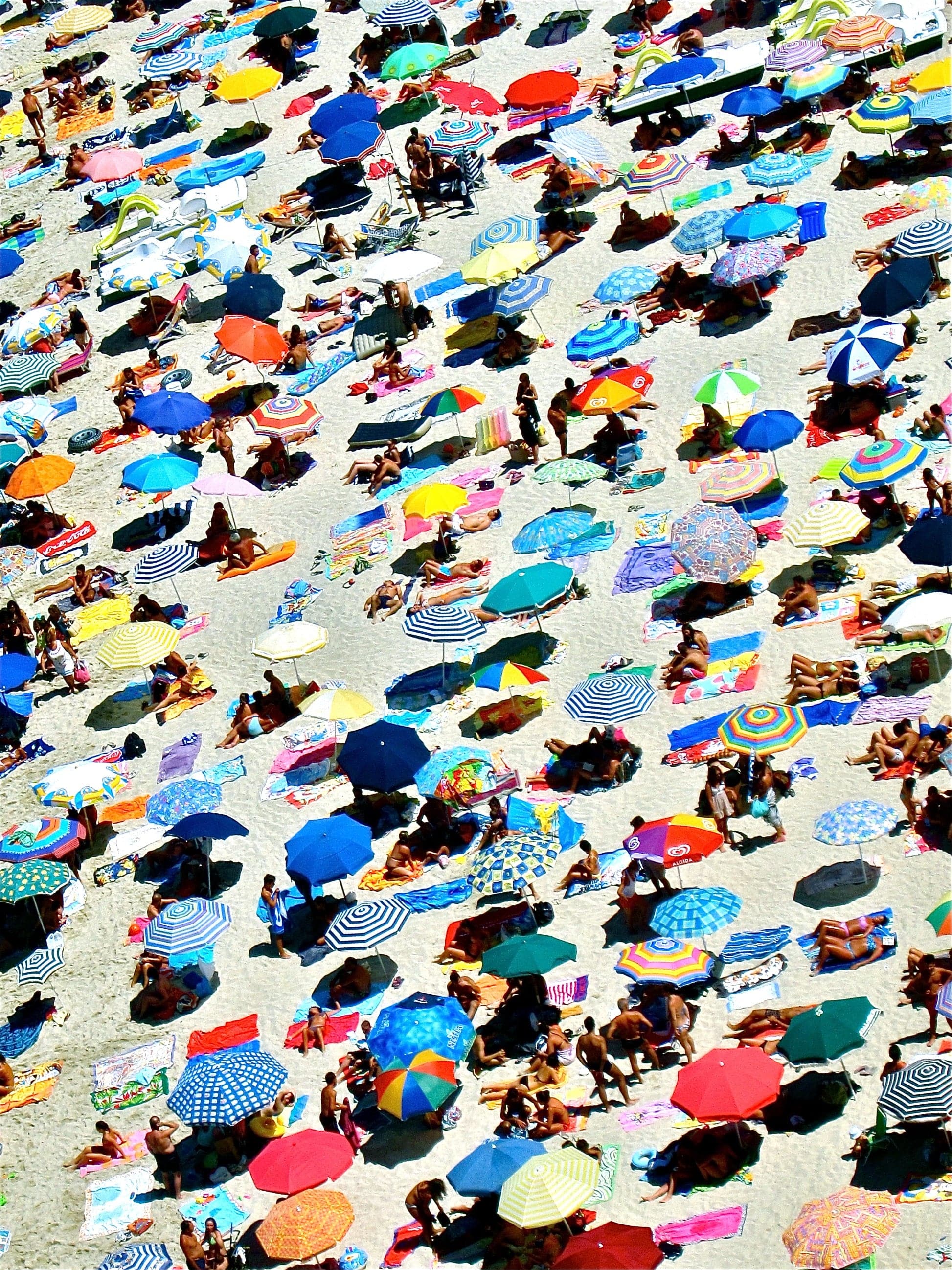 Linda Gallo painting Italian Beach Umbrellas Art Works Gallery