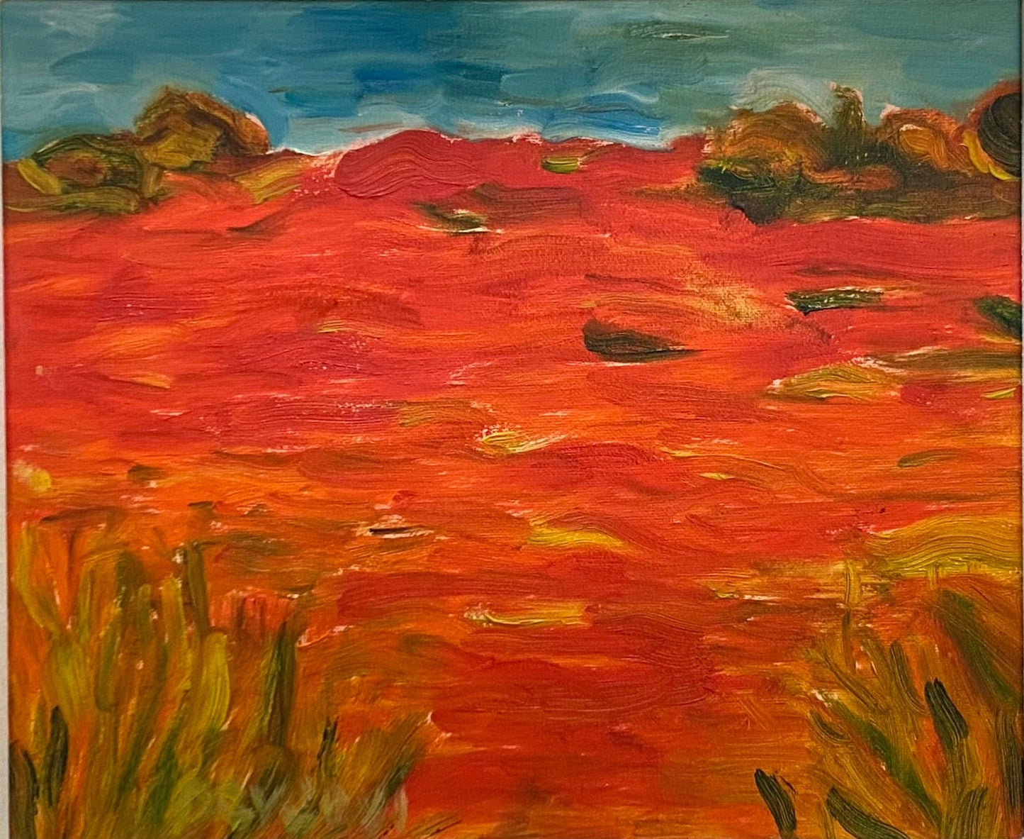 Margaret Devenyi painting Close-Up #5, framed Art Works Gallery