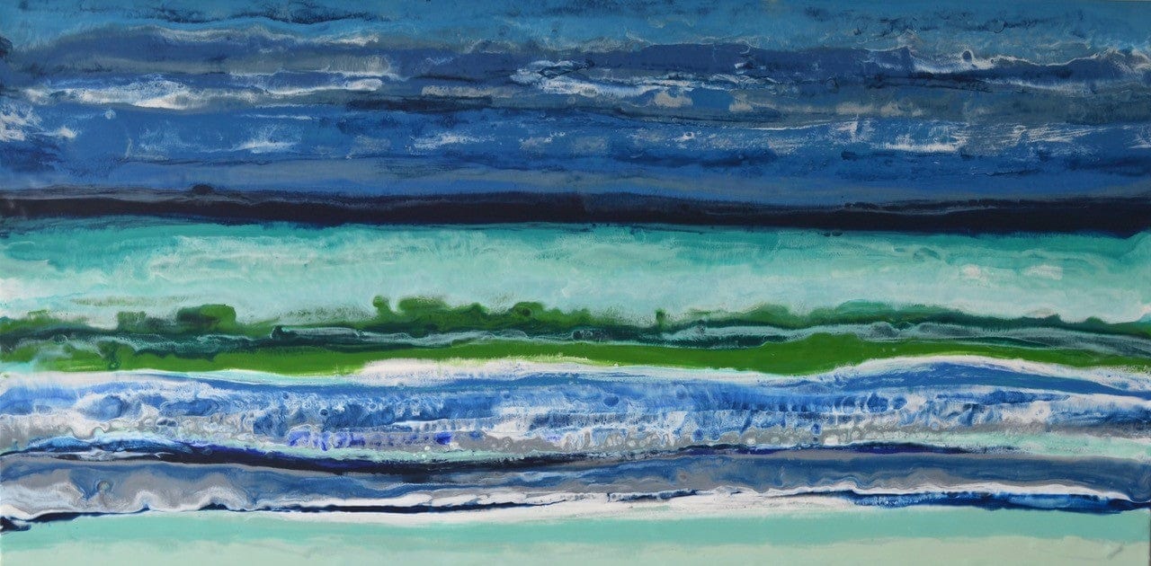 Marie Danielle Leblanc painting Nubra River Art Works Gallery
