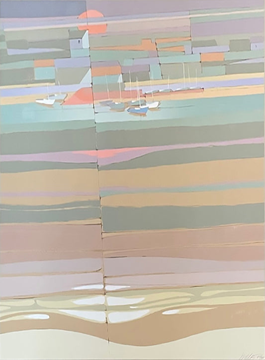 Max Hayslette limited edition Sunrise at Tolo, framed Art Works Gallery