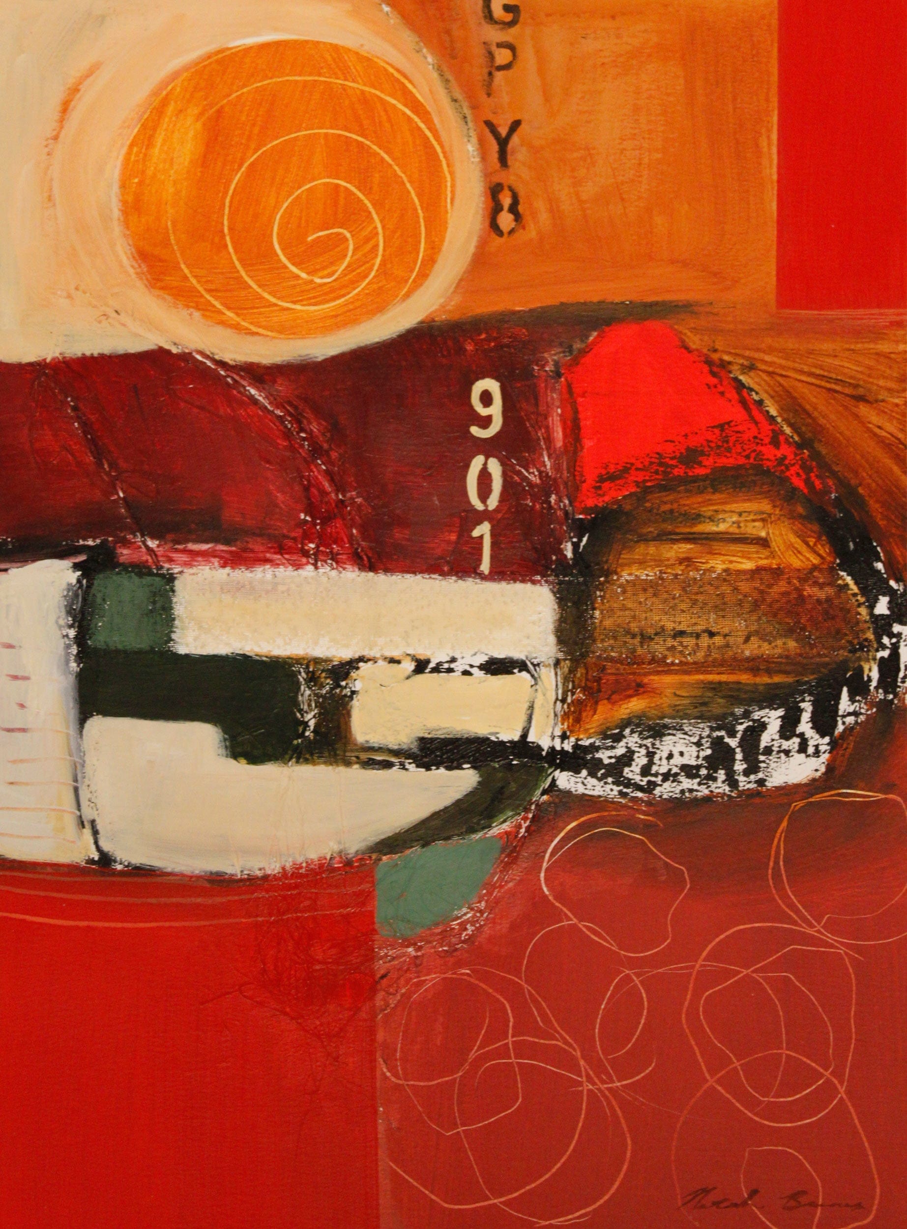 Natasha Barnes Large Abstract Art Works Gallery