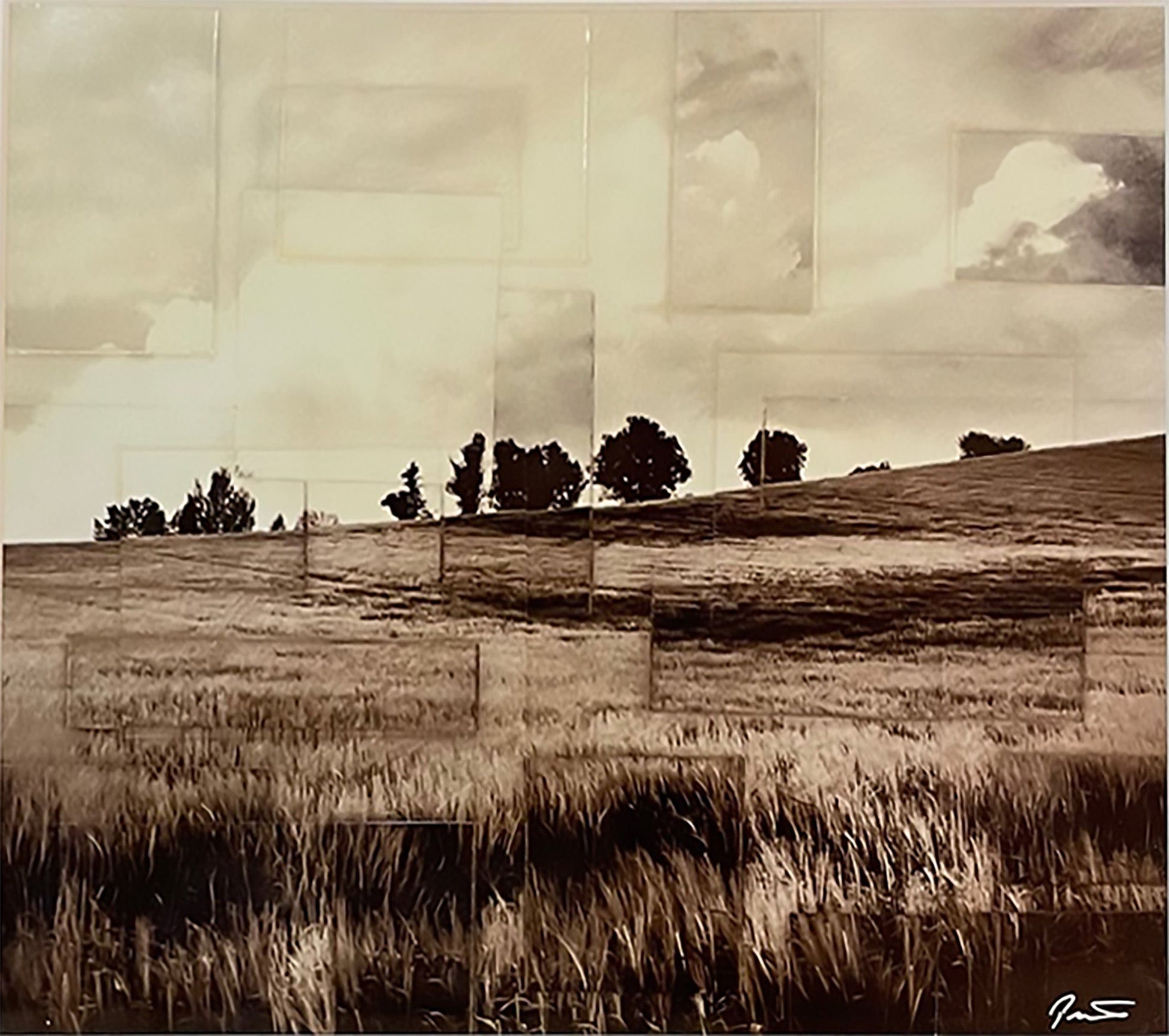 Pezhman photo Cumulus, framed Art Works Gallery