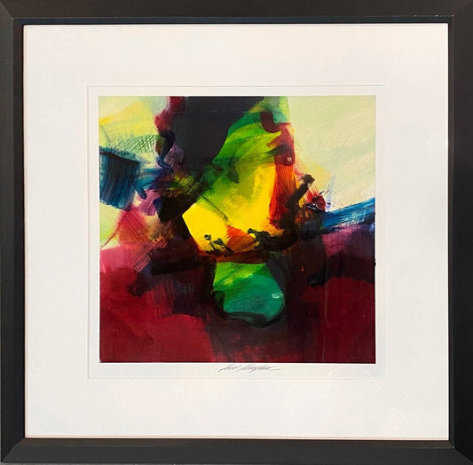 Ron Kempton Untitled Monoprint #A039, framed Art Works Gallery
