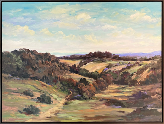 Sandra Schuster Sm Acrylic Canvas #0045, framed Art Works Gallery