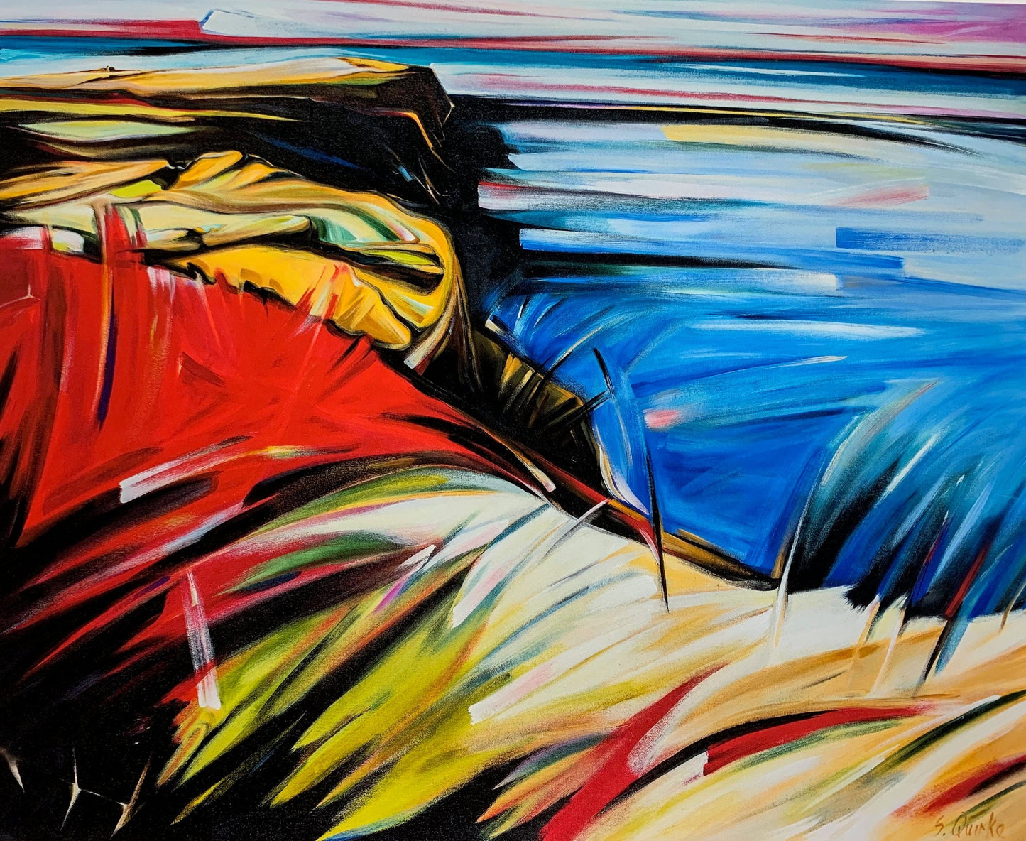 Sharon Quirke limited edition Irish Sea @ St. Bee's Reproduction Art Works Gallery