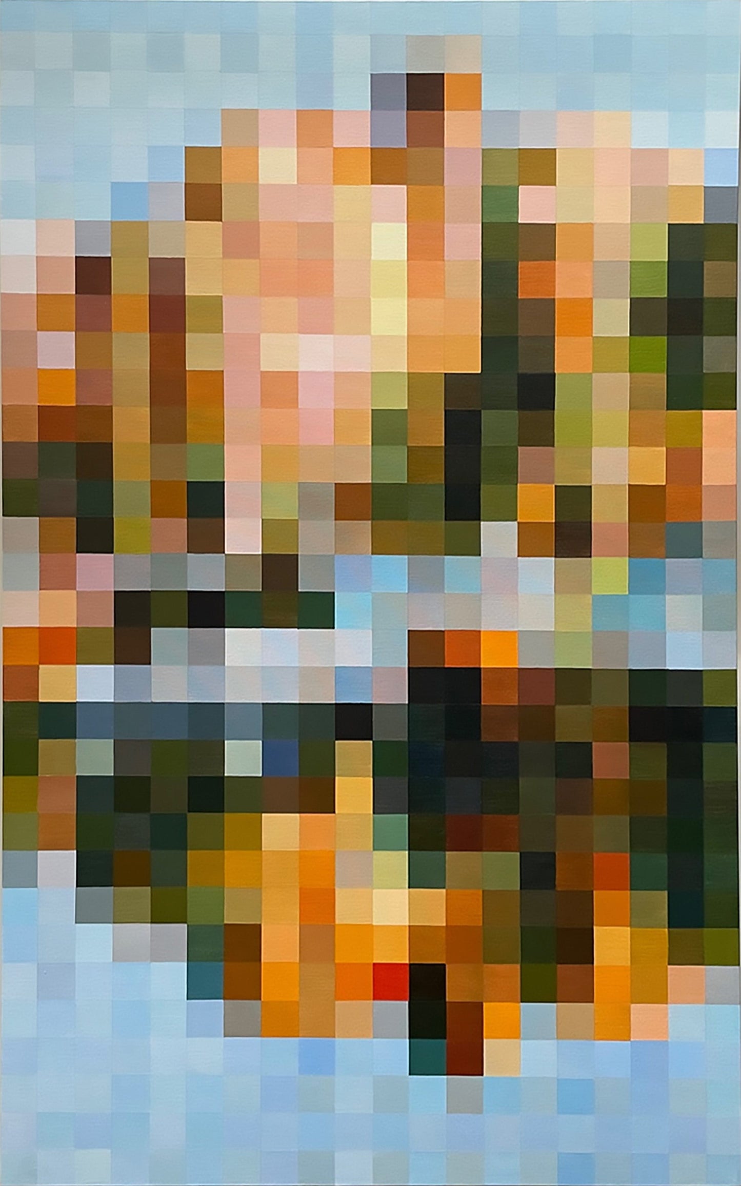Steve Fortier painting Coal Harbour Reflection Art Works Gallery