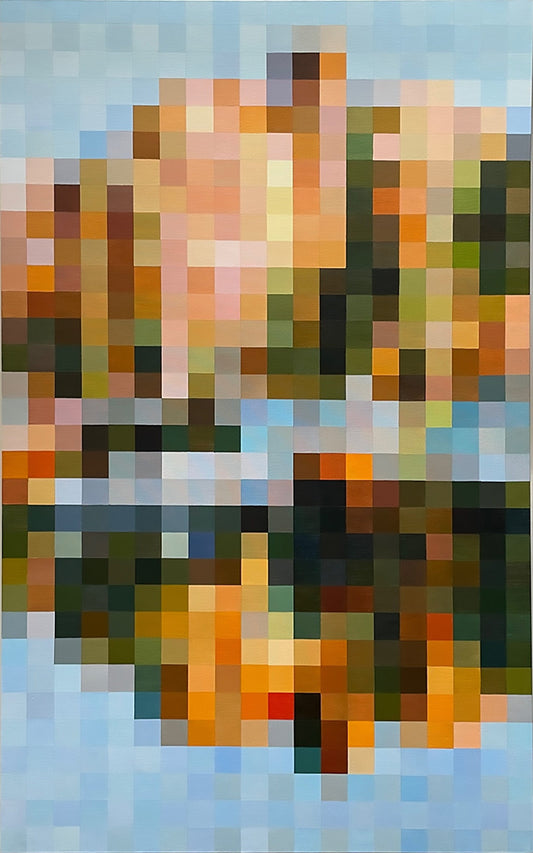 Steve Fortier painting Coal Harbour Reflection Art Works Gallery
