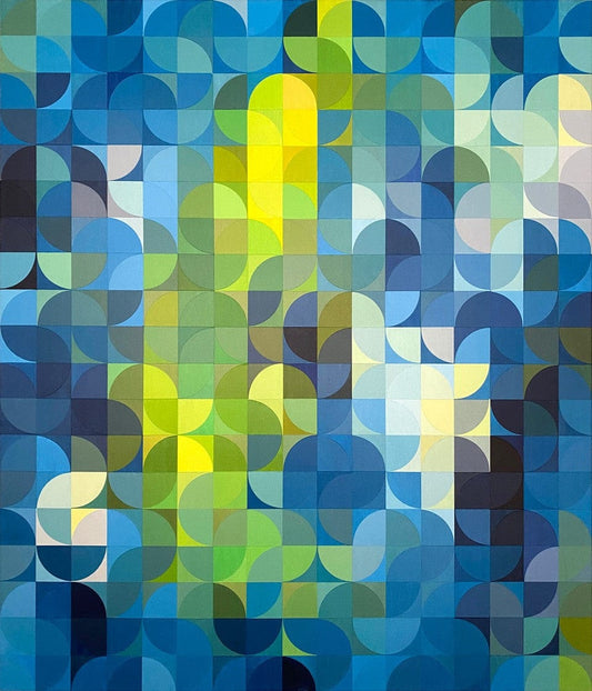Steve Fortier painting Convergence Art Works Gallery