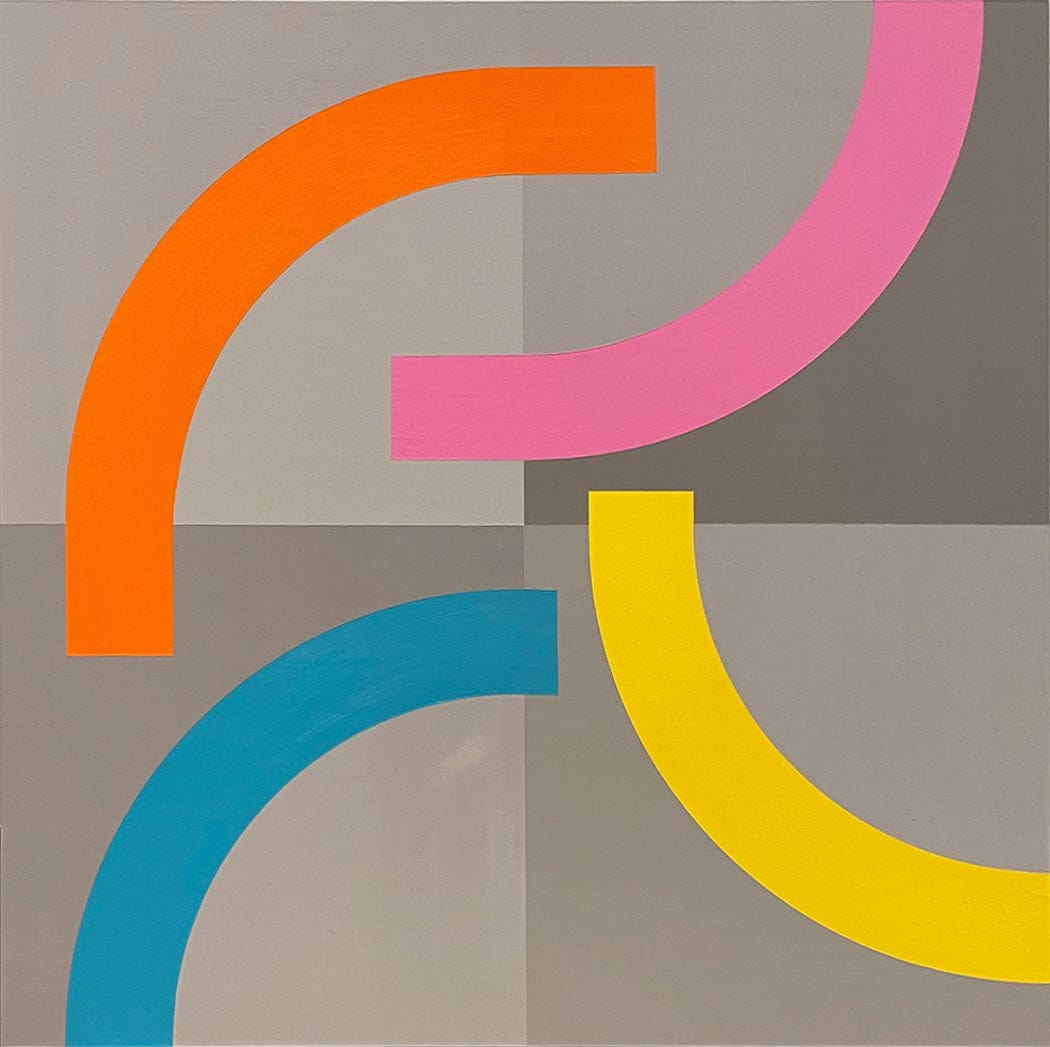 Steve Fortier painting Curvatures Art Works Gallery