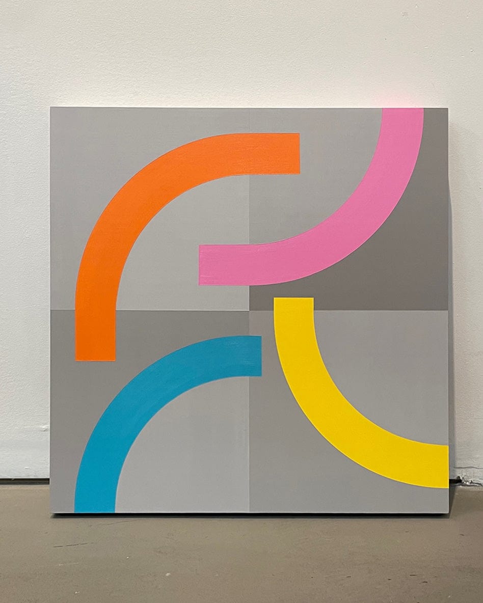 Steve Fortier painting Curvatures Art Works Gallery