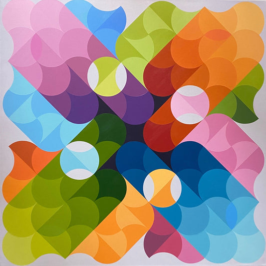 Steve Fortier painting Gyration Evolution Art Works Gallery