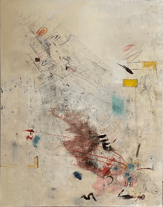 Sue Daniel painting Dancing on my Own Art Works Gallery