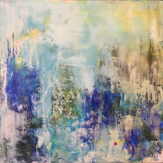 Sue Daniel painting The Faces of Nature 6/15, framed Art Works Gallery