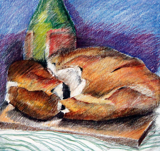 Susan Singleton limited edition Bread & Wine Art Works Gallery