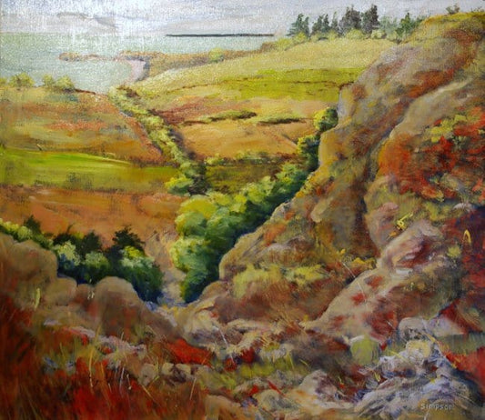 Vern Simpson painting Above the Salish Sea Art Works Gallery