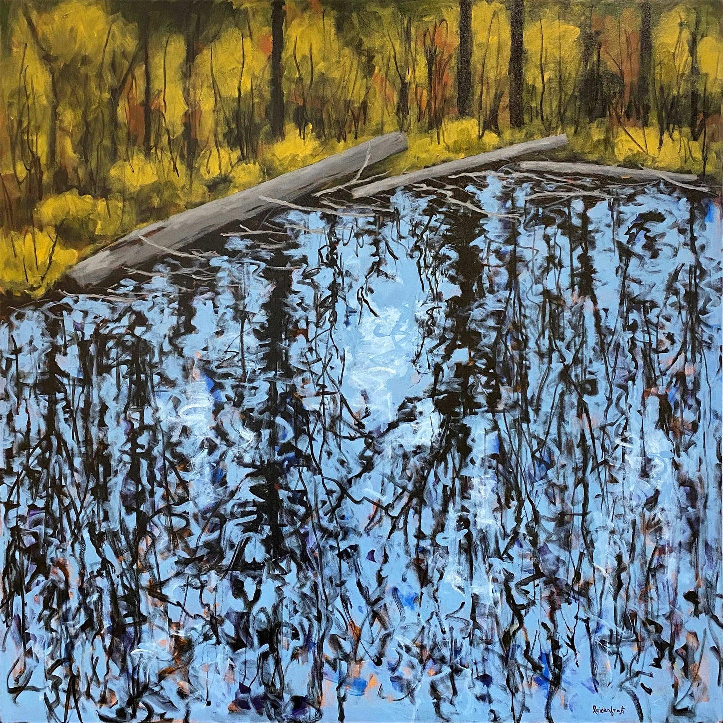 Wayne Leidenfrost painting In Pursuit of Balance Art Works Gallery