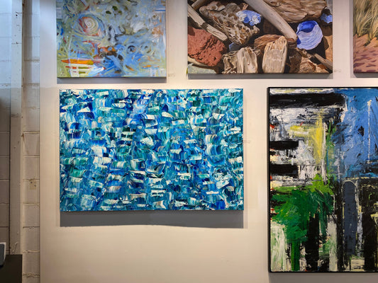 Yuri Padal painting Cosmic Waterfall Art Works Gallery