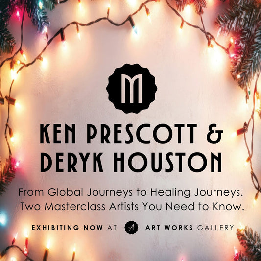 From Global Journeys to Healing Journeys — Two Masterclass Artists You Need to Know. Explore the artwork of Ken Prescott and Deryk Houston.