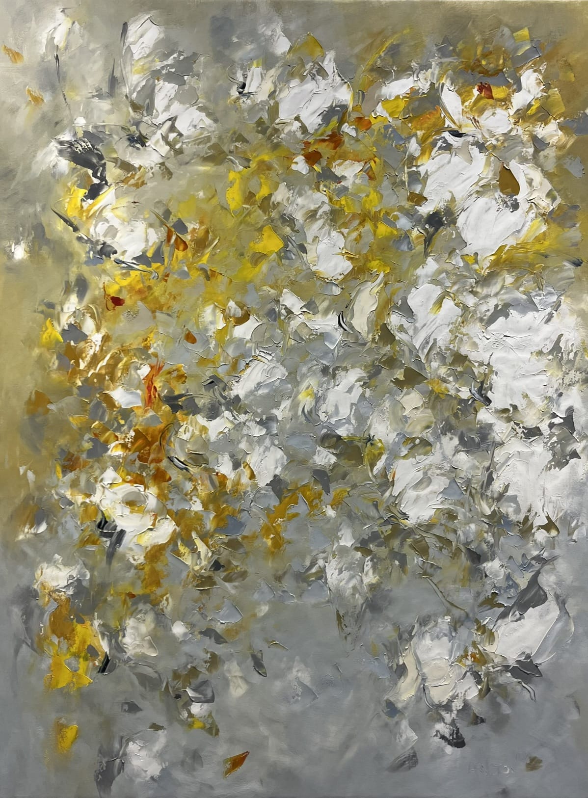 Carole Arnston painting A Landslide of Fractured Light Art Works Gallery