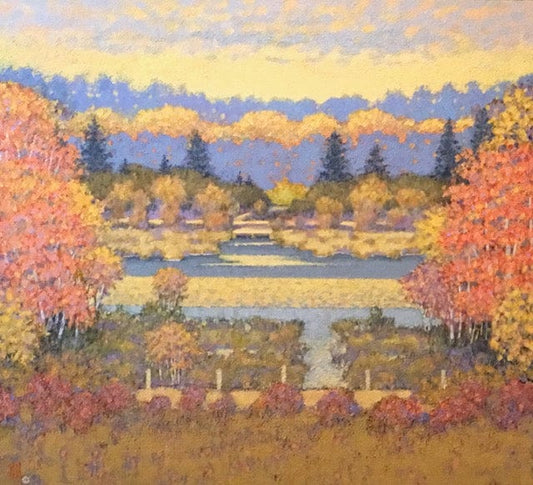 Claude Rousseau painting A Walk in the Park Art Works Gallery